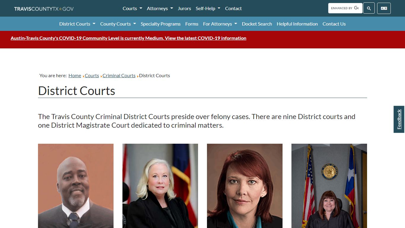 District Courts - Travis County, Texas